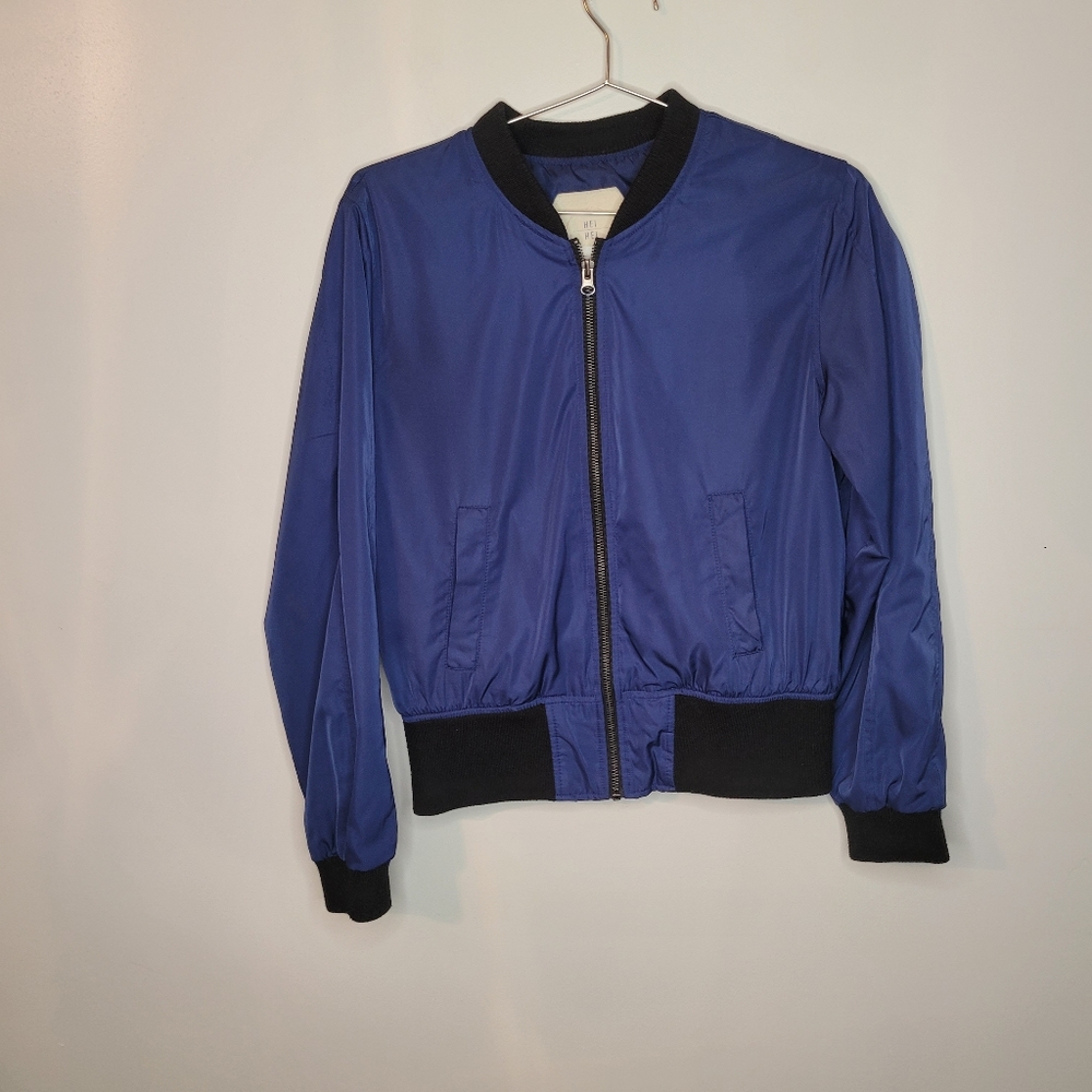 Hei Hei for Anthropologie| “Juneworthy” Navy Blue Bomber jacket - Picture 2 of 6